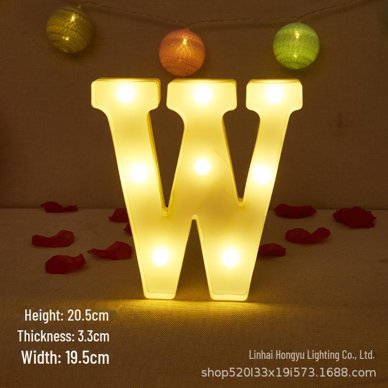 26 English Letter Night Lamp for Wedding Proposal or Decor