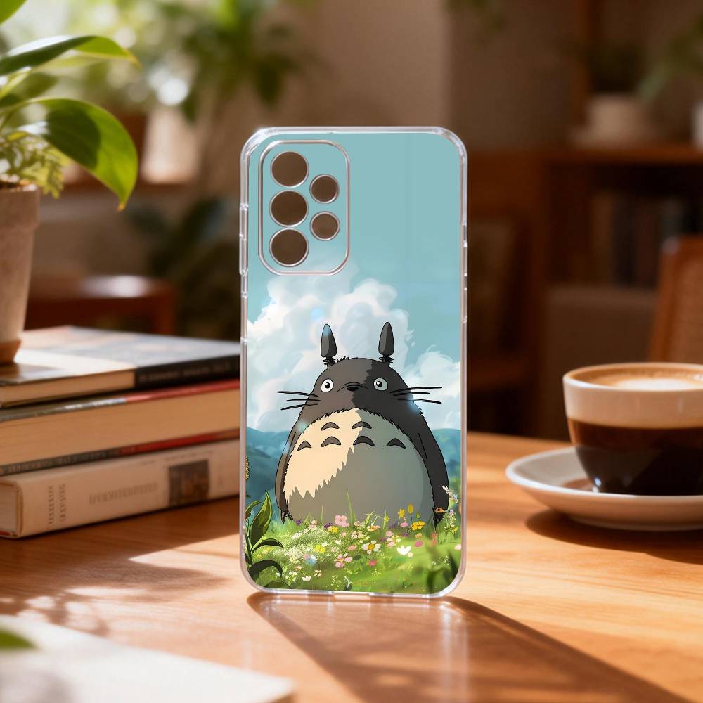 

Cute fat cat T-Totoro-ct Phone Case Transparent Silicone Soft For Samsung S25,S24,S21,S22,S23,S30,Ultra,S20,Plus,Fe Samsung S30Ultra5G