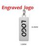 SUNIBI Gepersonaliseerde Logo Tags Roestvrijstalen Bedels voor Kettingen Armbanden 6 Maten om te Kiezen Sieraden