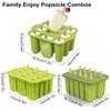 Reusable Silicone Popsicle Molds with Sticks Summer Ice Cream Maker Kit DIY Frozen Treats for Kids Kitchen Baking Tools