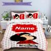 3pcs Mafalda2 Cover Set - Personalized Name, HD Printed Bedding with 1 Cover and 2 Pillowcases - Perfect for Home Decor, Easy Care