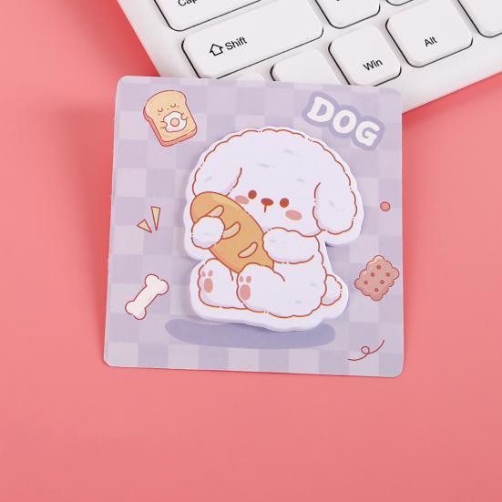4Pcs Sticky Paper Cute Special-Shaped Cartoon Design Self Adhesive Note Pads