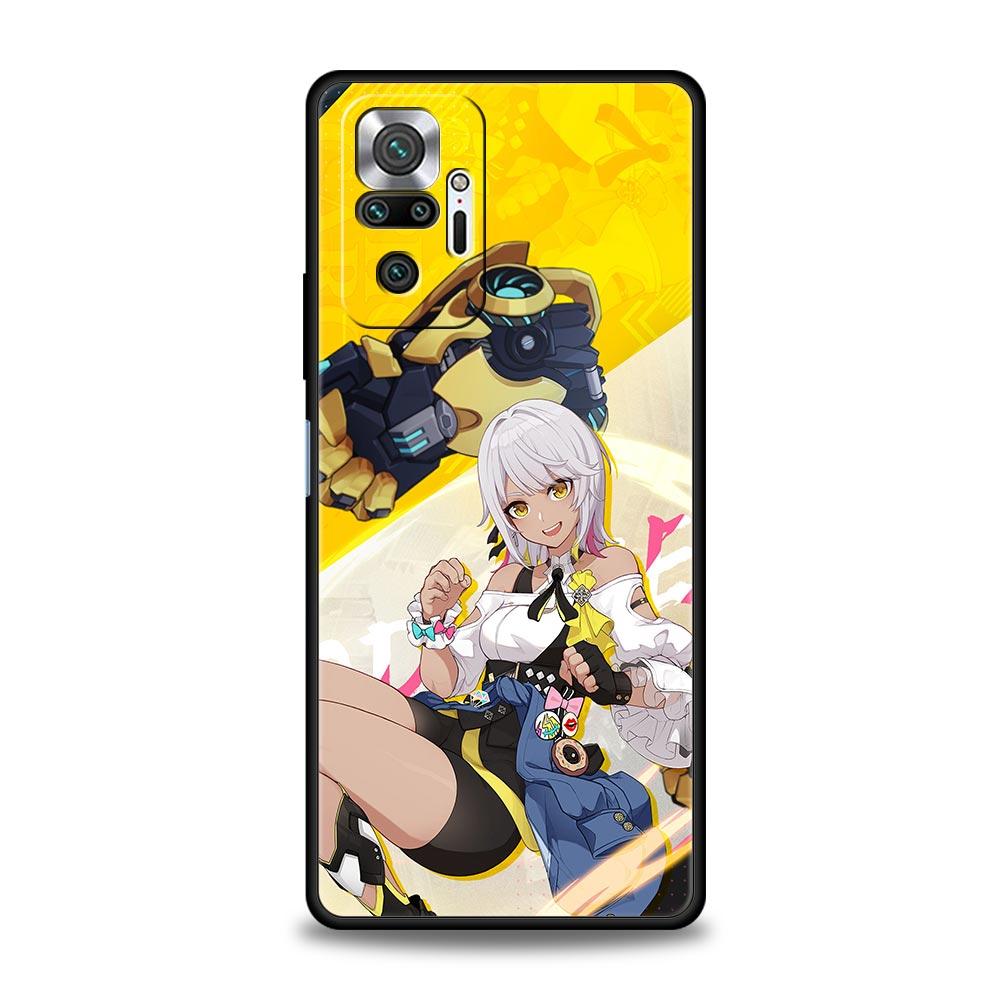 Silikonový kryt Honkai Impact 3. série pro Xiaomi Redmi Note 12 5G 11 10 Pro Plus 9S 9 8 7 9T 8T 10C 9C 9A K50 pro herní použití