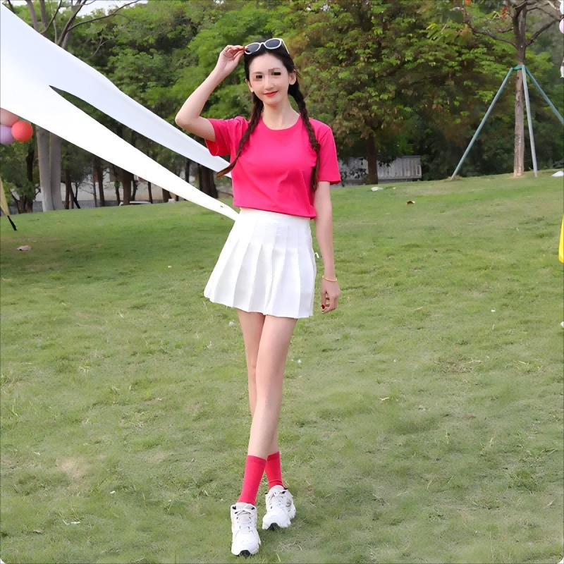 Skládaná sukně ve stylu K-Pop pro taneční a roztleskávačské uniformy