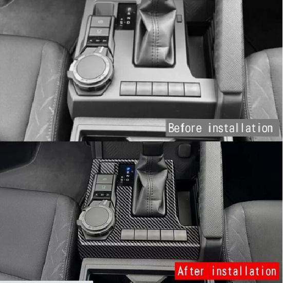 For 2024 Toyota Tacoma SR SR5 Accessories Carbon Fiber Gear Shift Panel Cover