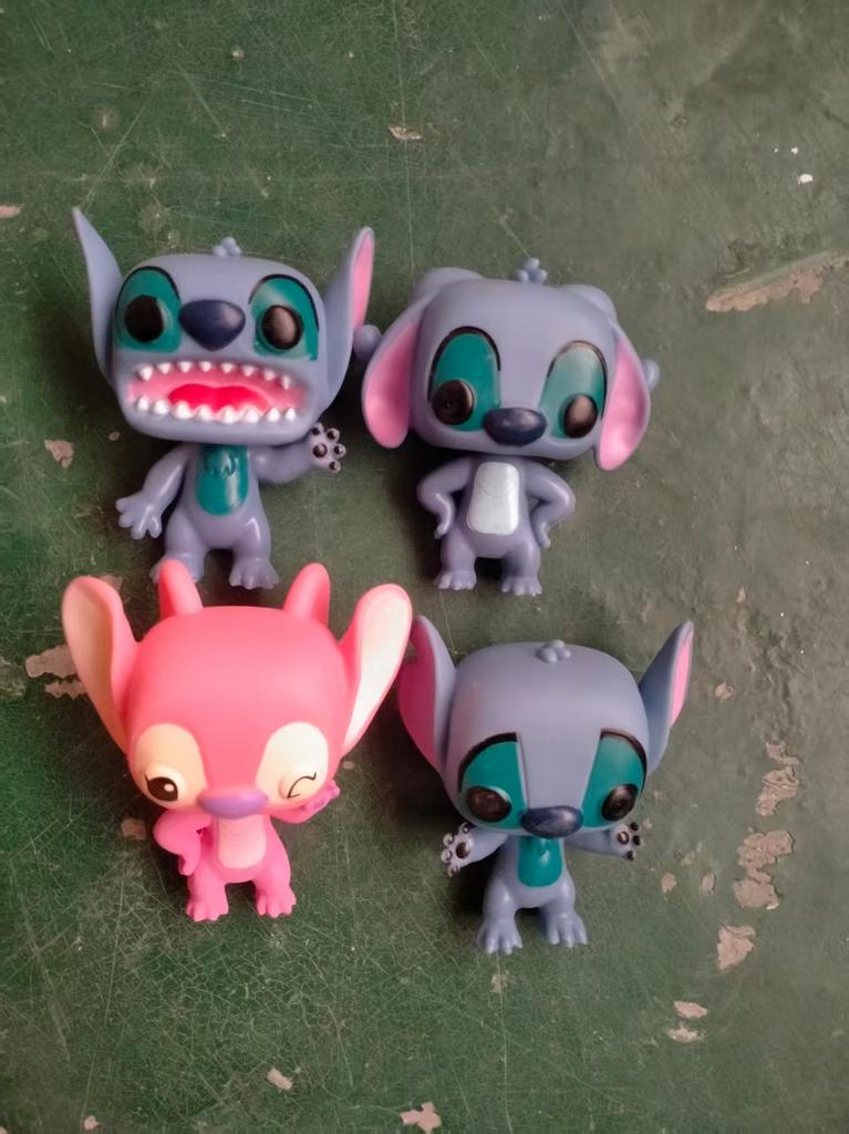 Stitch Christmas Anime Figure Toy Stitch Decoration Action Figure Collection Modecake Decorations Cake Decorating Birthday Toy