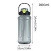 Sports Water Bottle Drinking Tumbler For Hiking Leakproof Sealed Transparent Double Drinking Spout Water Bottle For School