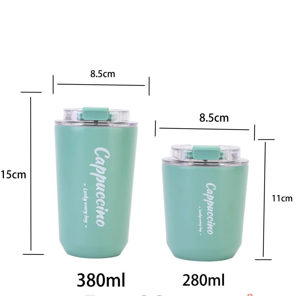 280/380ml Double-layer Vacuum Flask Stainless Steel Double-layer Insulation Hot and Cold Car Travel Mug Vacuum Flask 280ml