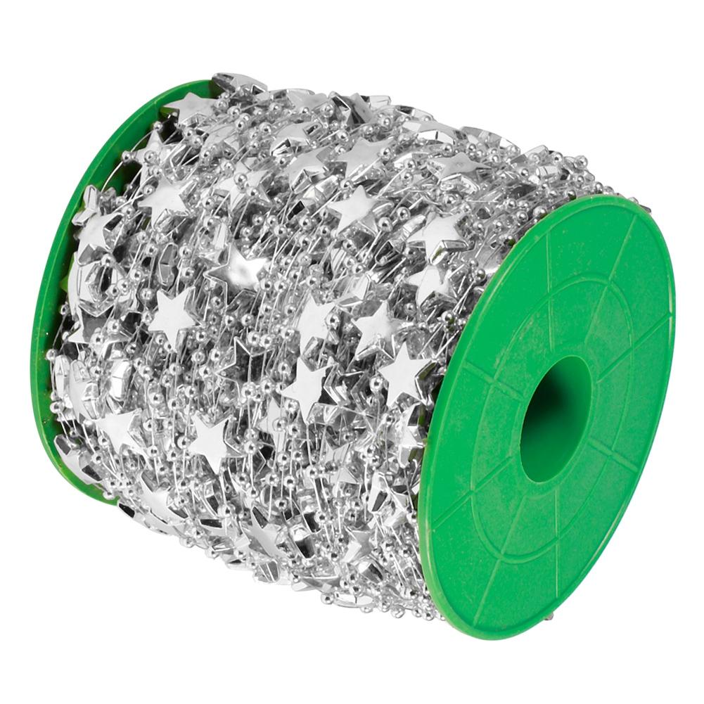 Girlanda z koralików i sztucznych pereł w kształcie gwiazdek DIY na choinkę, bukiet weselny