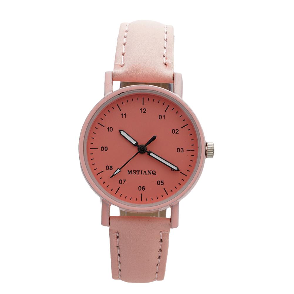 Women Watches PU Leather Strap Women Quartz Wristwatches Waterproof Round Dial Retro Watch Ladies Girls Quartz Wristwatch