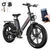 PHNHOLUN C6 PRO - Electric Bicycle - 1000W Motor - 17.5Ah Battery 48KM/h - Range 80 Km - Shimano 7 Speeds