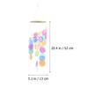Shell Wind Chime Ornament Delicate Outdoor Decor Bamboo Ring Seashell Hanging Bell Garden Terrace Courtyard Accessories Durable