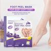 Lavender Exfoliating Foot Mask Dead Skin Removing Foot Peel Fast Exfoliation Long Lasting Moisturizing