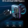 Colorful C24 Bluetooth Car MP3 Player with Dual USB Type-C Charger & FM Transmitter