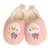 Thick bottom warm indoor home autumn and winter women's bag head cotton slippers cartoon duck casual comfortable slippers