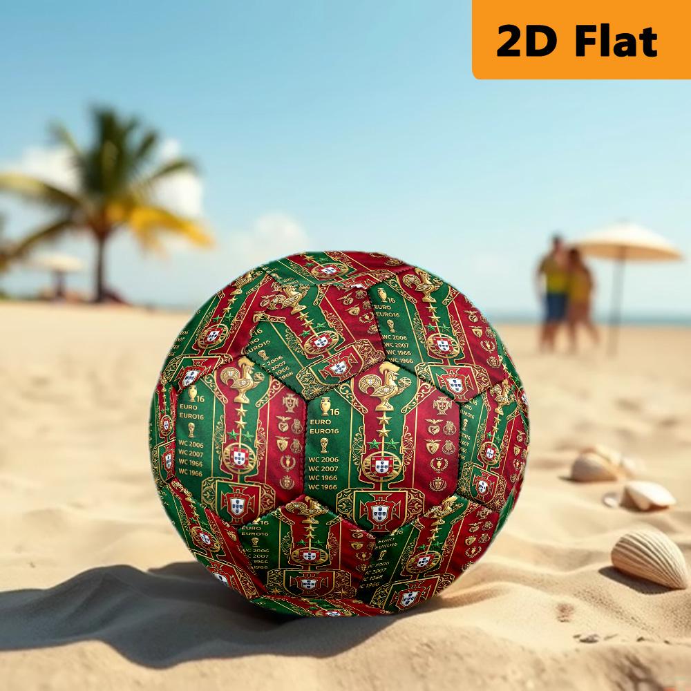 Portuguese Heritage Emblem Soccer Ball Suitable for Both Training and Competition Wear-resistant and Slip-resistant Very Elastic Outdoor Sports
