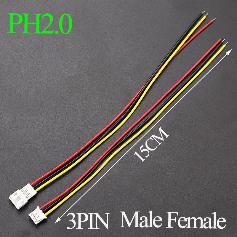 1Pair PH 2.0mm XH2.54MM  2/3/4/5/6 Pin  Female Male Plug / PH2.0 XH2.54MM   Terminal Socket Wires Cables Connector 26AWG 15CM