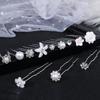 Design Tools Zirkon U-förmige Perlennadel Hochzeit Haarnadeln Braut Haarschmuck Strass Haarspange