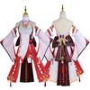 Spiel Cosplay Yae Miko Guuji Yae Kostüme Uniform Perücke Frauen Halloween Party Kostüme Kleid Anzug