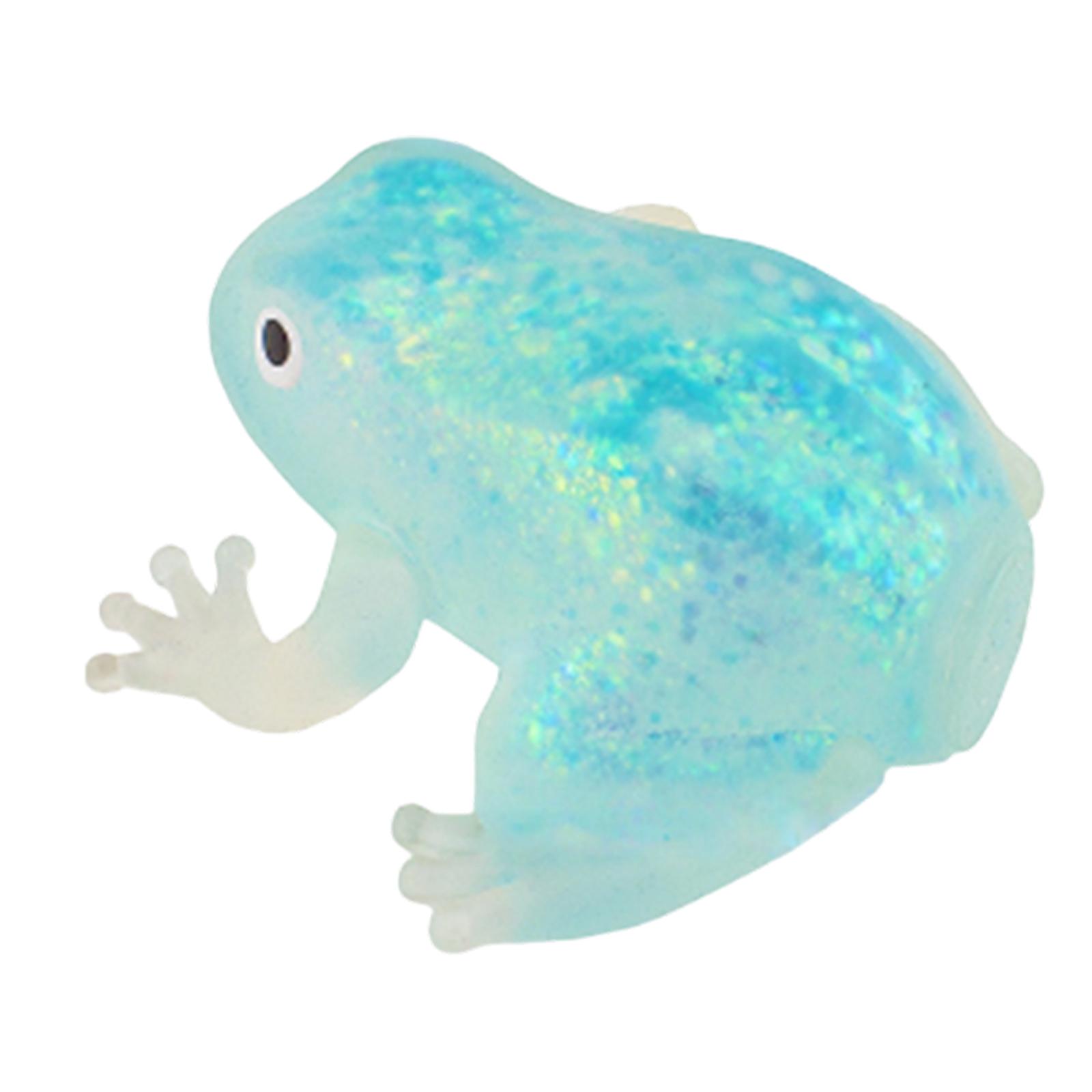 

Soft Frog Toy Realistic Amphibian Shape Stress Sensory Item for Kids and Adults One Size синій
