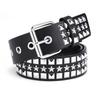 Cross-border Square Beads Five-Pointed Star Rivet Women's Punk Belt