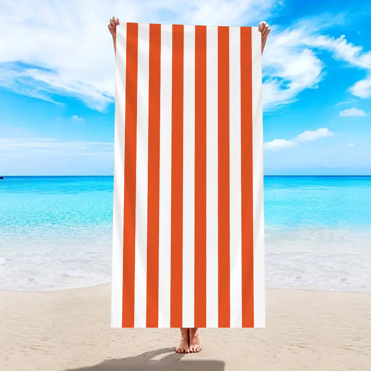 

Ultra-Absorbent Striped Beach & Bath Towel - Thick, Soft, Microfiber 70*140cm