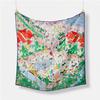 Luxury Horse Print Silk Square Scarf Women Spring Neck Tie Shawl Wraps Female Hair Hand Wrist Headkercheif Hijab Bandana