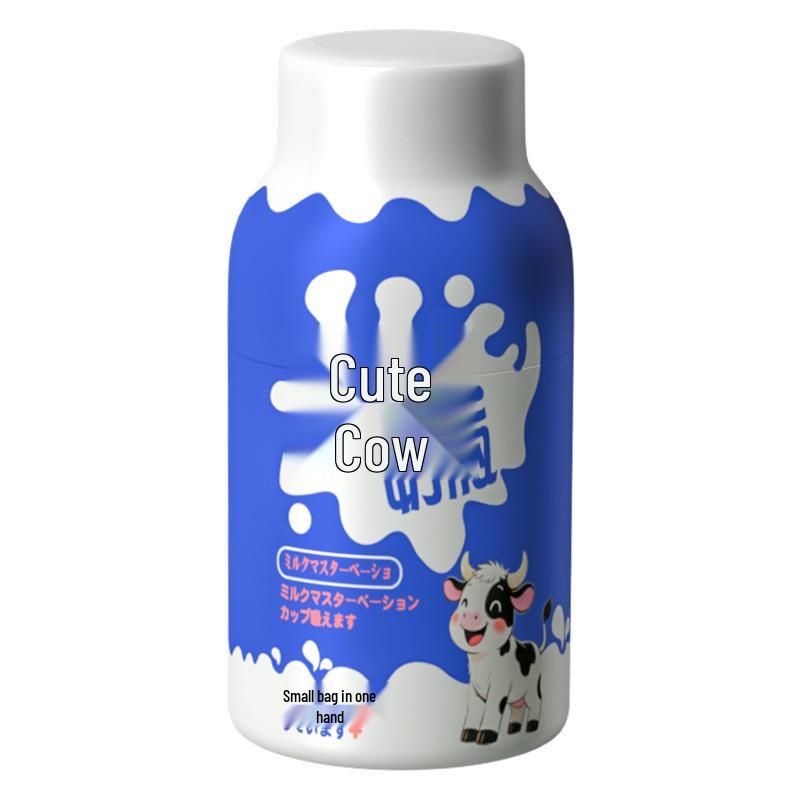 Anime-Inspired Male Masturbation Cup: Cute Milk Bottle Airplane Design