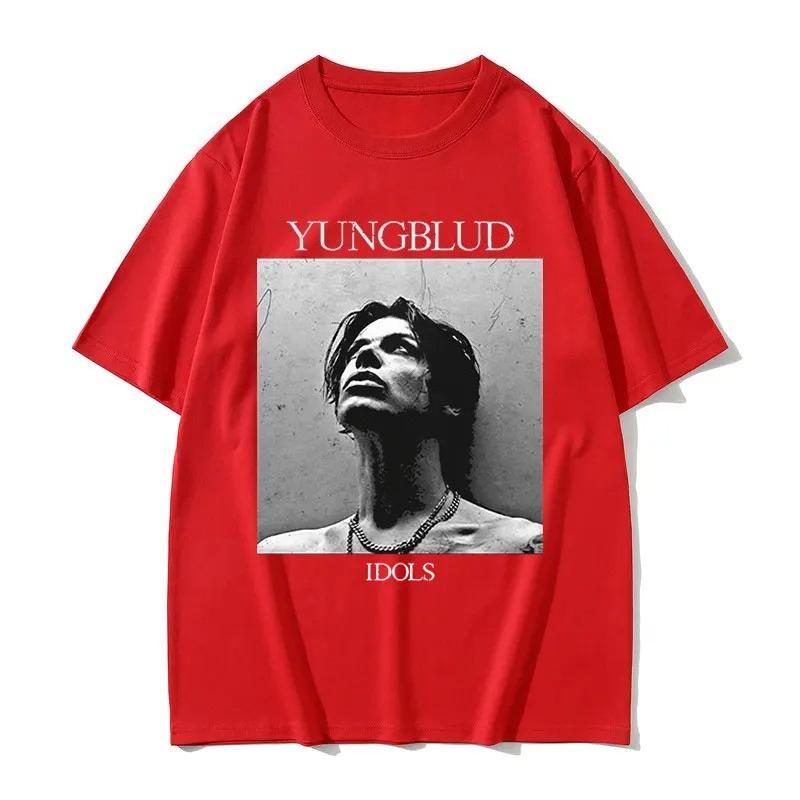 

Rock singer fashion printed Tshirt Womens hiphop rock summer short sleeved Tshirt casual retro Womens Tshirt 4XL