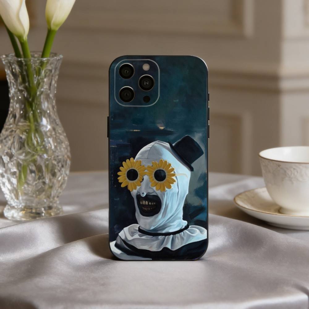 movie T-thrilling T-Terrifier-R Phone Case For iPhone 17pro,16,15,14,13,12,11 Plus,Pro Max,XS,Soft Silicone Black Cover