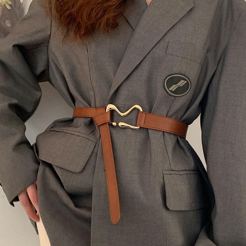 

Elegant Pu Black Waist Belt For Women Versatile Decorative Waist Cincher For Dresses And Sweaters дубильная кора