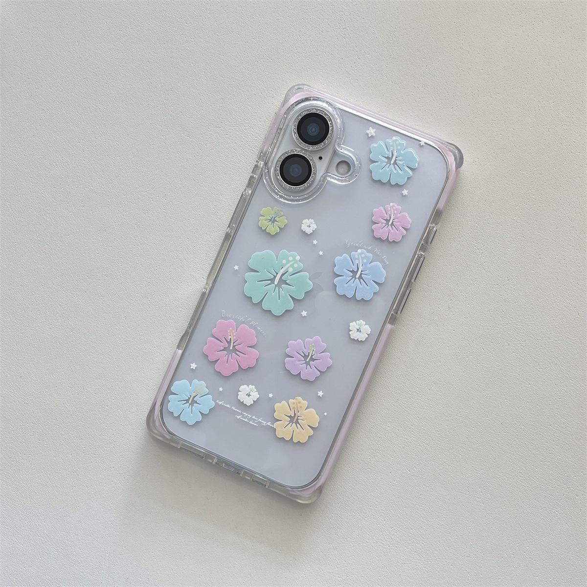 

Colorful Flower Anti-Fall Case for iPhone 14/13/12/11/10/9/8/7/6/SE PROMAX iPhone 15 Pro Max