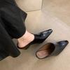 Women's Fashion Baotou Slippers Spring Pointed Head Deep Mouth Antislip Wear Resistant Slip on Wedge Sandals