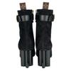 Ausgezeichnete LOUIS VUITTON Stiefeletten schwarz Wildleder Damen 35 1A965S Gebraucht