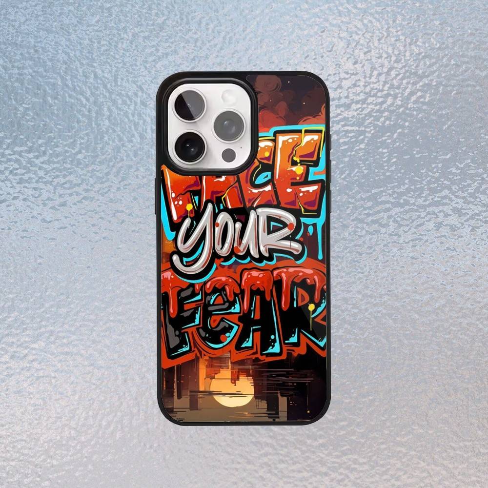 Coole Bunte Graffiti Handyhülle Für iPhone17,16,15,14,13,12,11 Plus,Pro Max Magnetisches Magsafe Kabelloses Laden