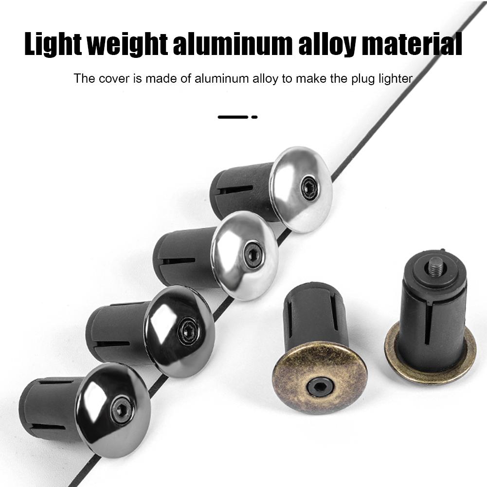 1 Pair Bicycle Bar End Plug Aluminum Alloy MTB Mountain Road Bike Grip Plugs Handlebar End Cap Handlebar Grip Accessories