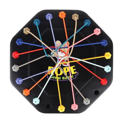 Jeu de société de logique pour enfants Nœuds de corde Défi de pensée Stratégie Jeu de table Jouets Jeu de dénouage de corde pour enfants 3+