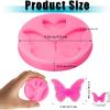 Patelai 5 Pcs Mini Butterfly Silicone Molds Cute Butterfly Fondant Cupcake Topper Chocolate Candy Resin Epoxy Molds for Sugarcraft Cake Decorating,