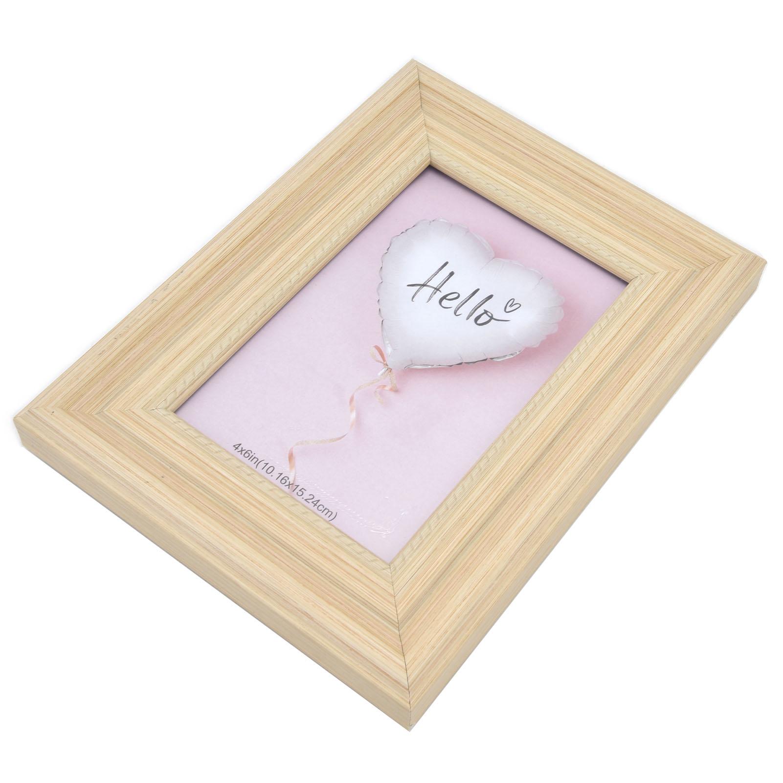 

Modern Photo Frame Wooden Color Innovative Display Picture Frame for Home Office Bedroom Type 4