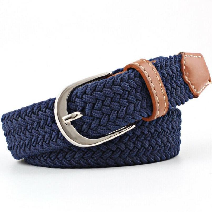 Elastic Stretch Waist Belts For Men Women Casual Stretch Woven Belt Women Waistband Student Jeans
