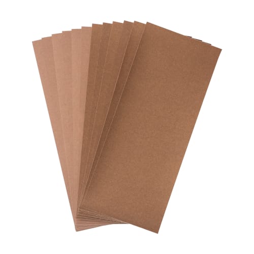 KAKURI Sandpaper Set, 12 Sheets (#400), 93x230mm, for Wood, Metal, Paint, Rust, Deburring, Dirt Removal, Rough Polishing, Base Polishing, and Finishin