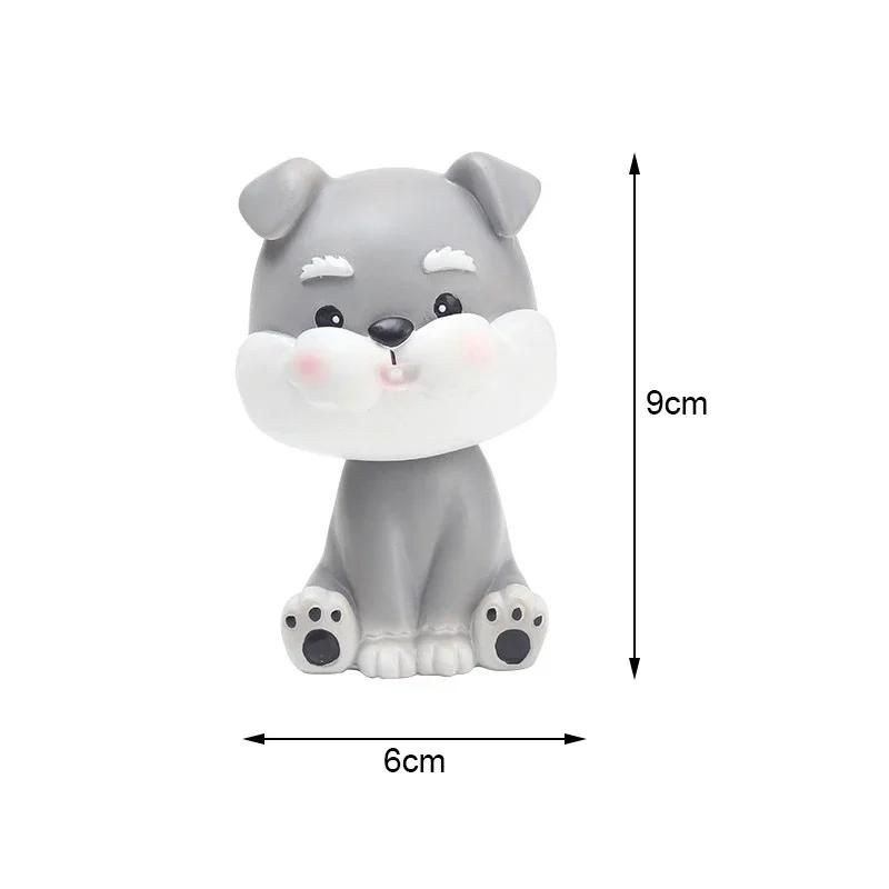 Car Ornaments Cute Shaking Head Dog Doll Nodding Dog Toys Lovely Bobblehead Puppy Figurine Automobiles Interior Dashboard Decor