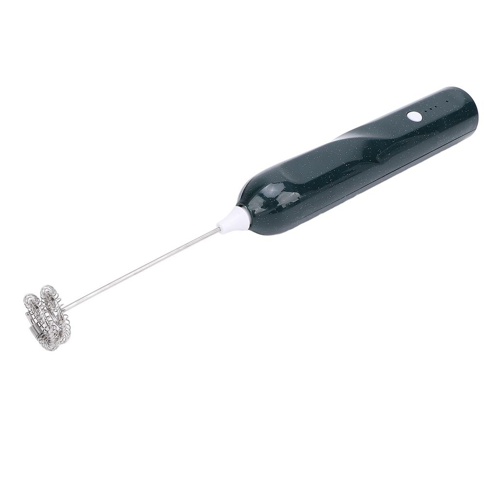Rechargeable Milk Frother Handheld Milk Frother Wand With 2 Whisk Attachments Electric Whisk Drink
