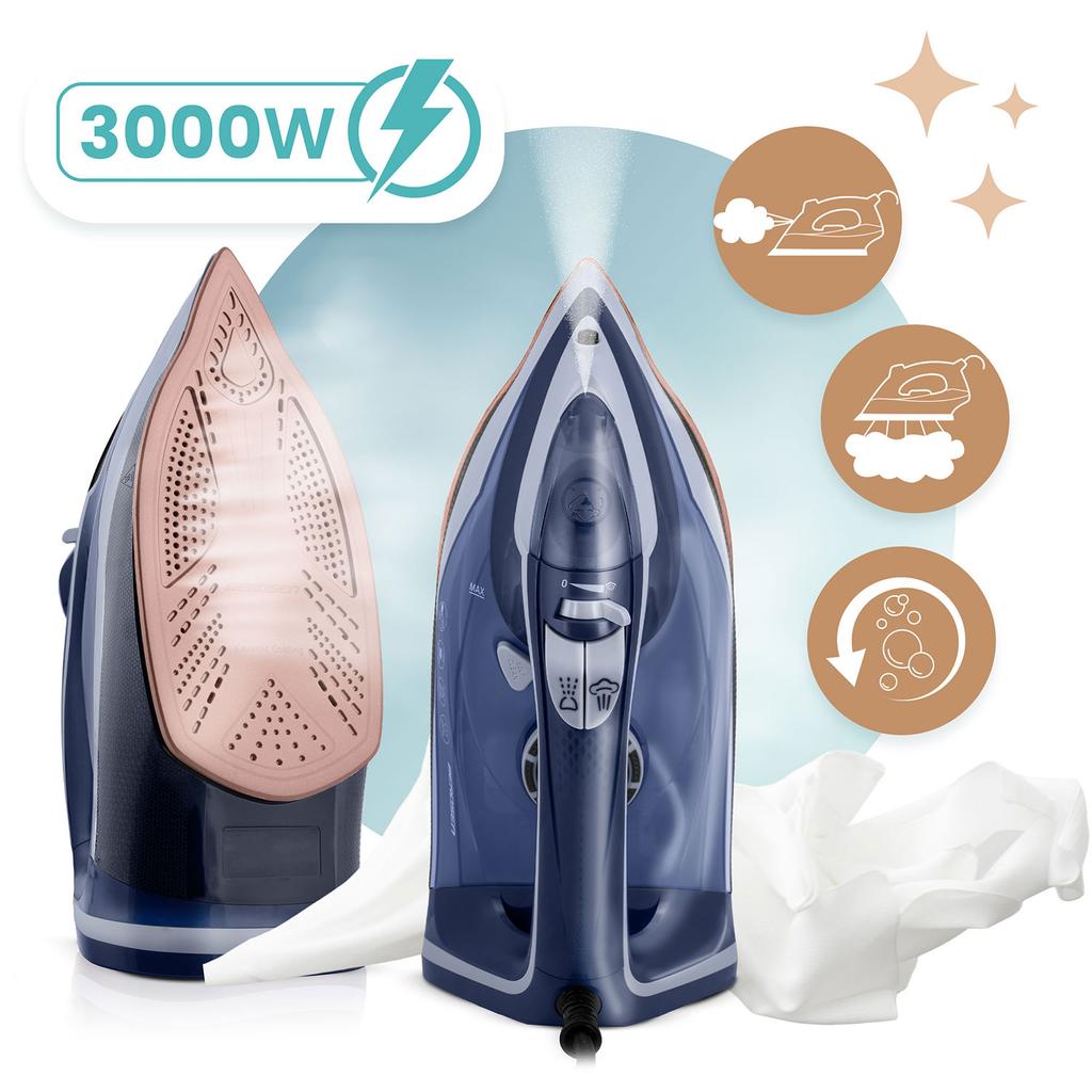 3000W Berdsen Bd-330 Steam Iron, Ceramic Coating, Vertical Operation