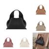 Simple Solid Color Cloud Shaped Pu Leather Women Casual Shoulder Bag For Daily