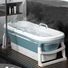 1.15m/1.38m New Large Bathtub Adult Children's Folding Tub Massage Adult Bath Barrel Steaming Dual-use Baby Tub Home Spa Home Sauna