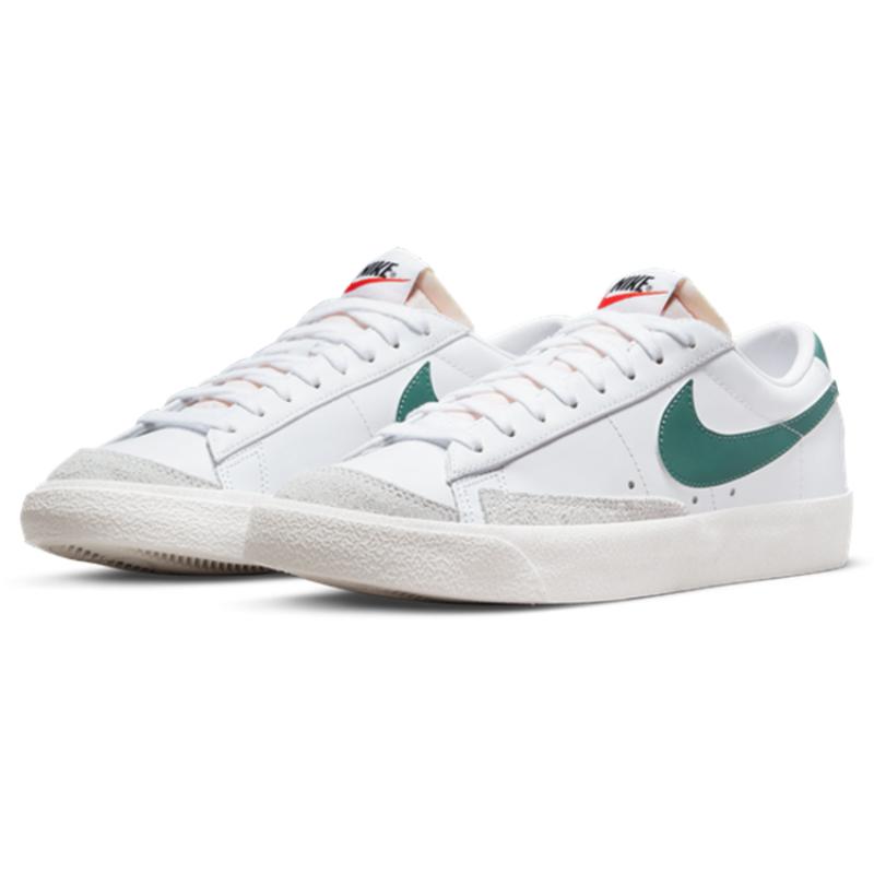 Nike Blazer Low 77 'White Green' Women's Sneakers Skateboard Shoes DC4769-112