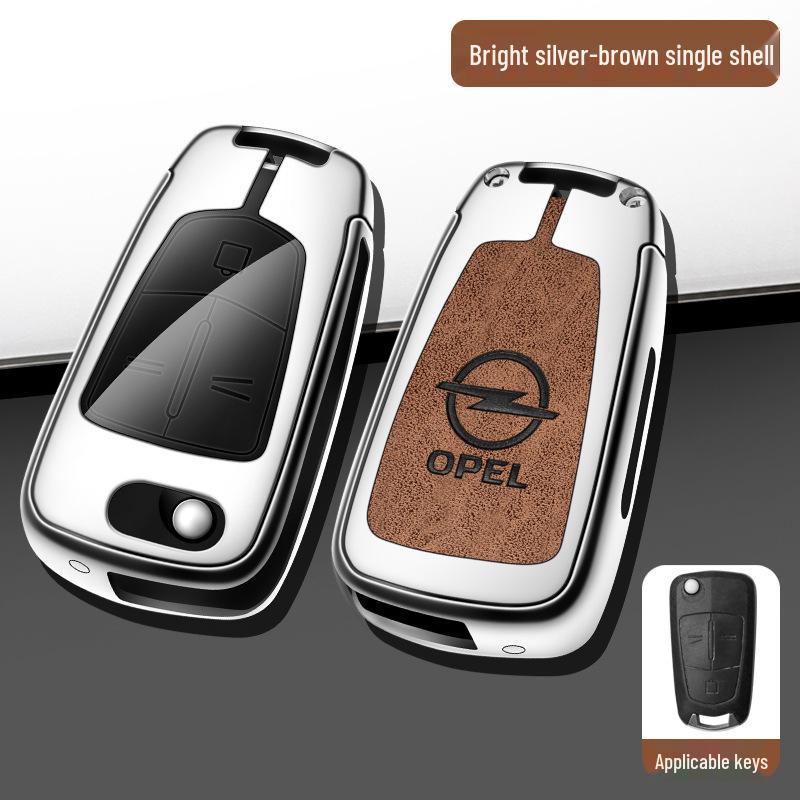 Opel Antara/Insignia Folding Key Case Metal Cover Set - Full Coverage Shell with Buckle