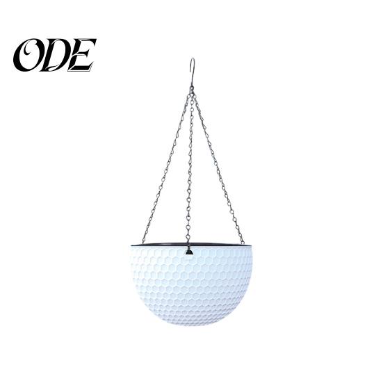Hanging Pot Flower Basket Imitation Honeycomb Self Water Absorption Plant Hanger Waterproof Outdoor Resin for Garden