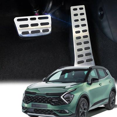 Stainless Steel Car Pedals For Kia Sportage NQ5 2022 2023 AT Accelerator Gas Cover Fuel Brake Foot Interior Decoration